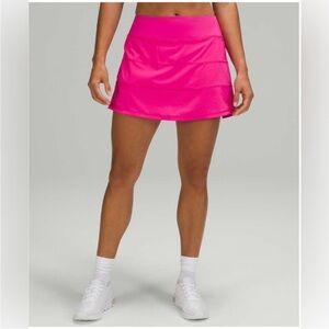 Lululemon Pace Rival Mid Rise Skirt *Tall in Sonic Pink Size 8